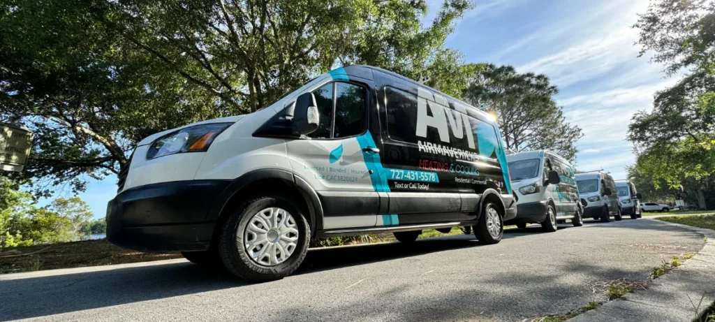 A fleet of vans for AC technicians